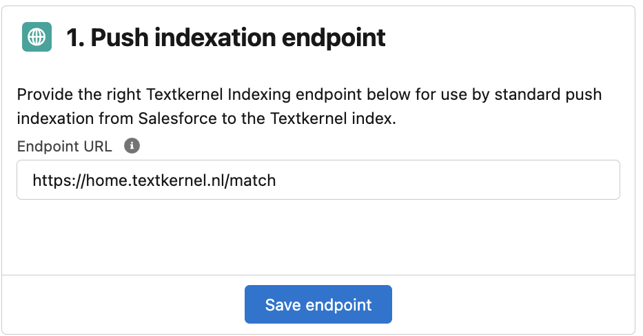 Indexing endpoint