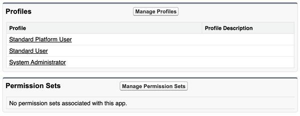 Profiles and permission sets